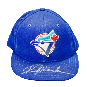 1993 Rickey Henderson Toronto Blue Jays Game Worn Autographed Hat